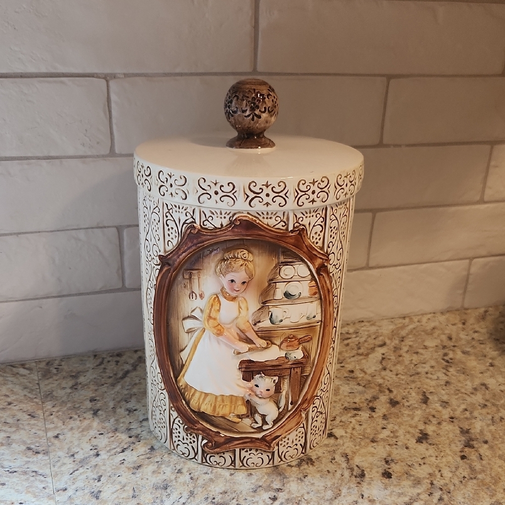 Vintage Collectible Sears Roebuck And Co. Cannister/ Cookie Jar